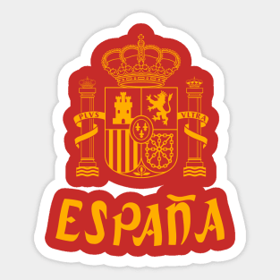 Spain football fans tshirt Sticker